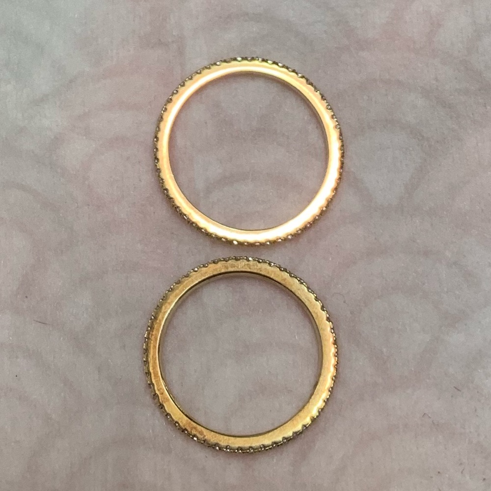 2 Stackable Eternity Bands - Picture 7 of 8